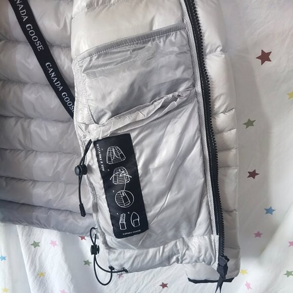Canada Goose Light Grey Hooded Down Jacket - Picture 4 of 8